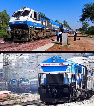 インド鉄道WDP4形ディーゼル機関車